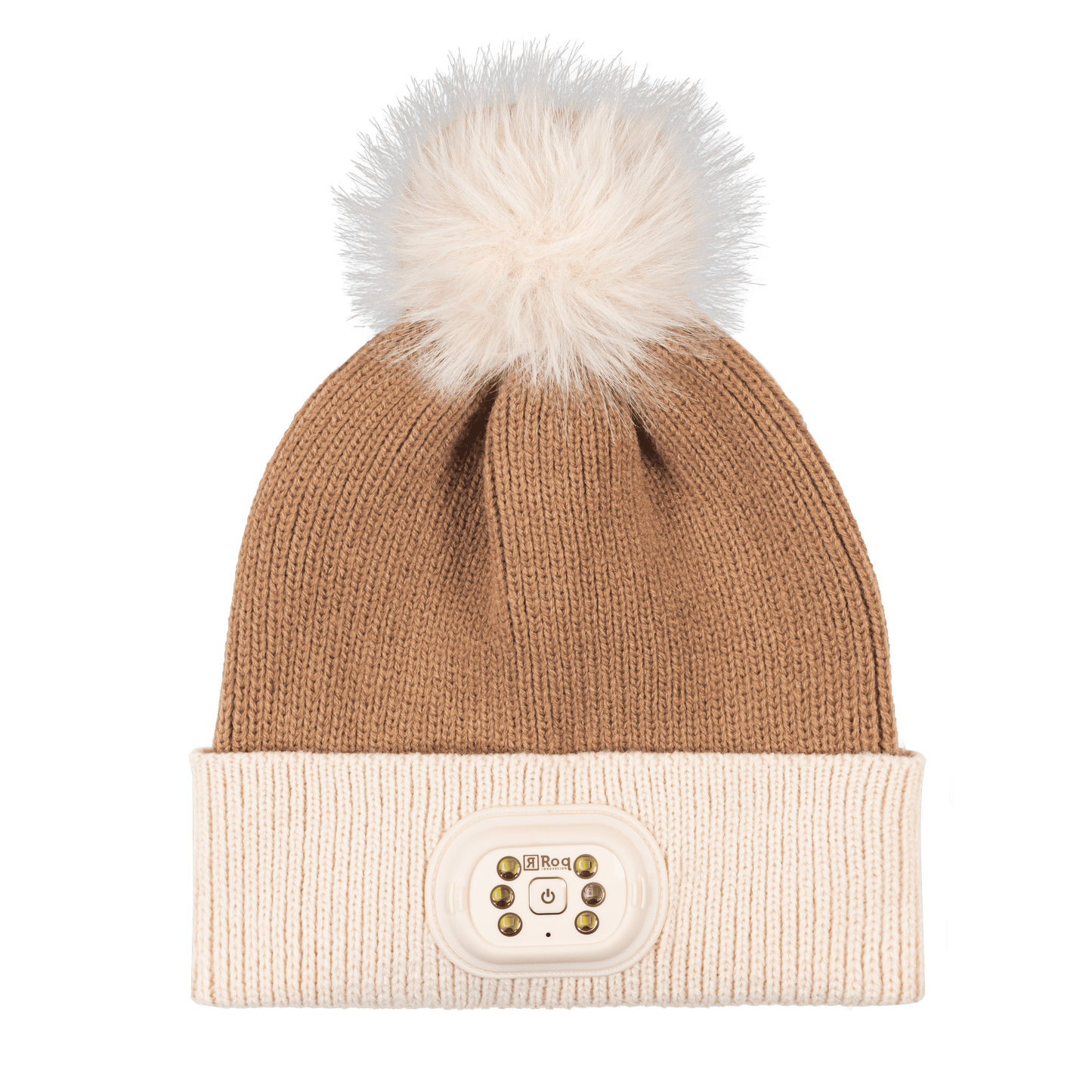 LED Pom Pom Beanie - SAND