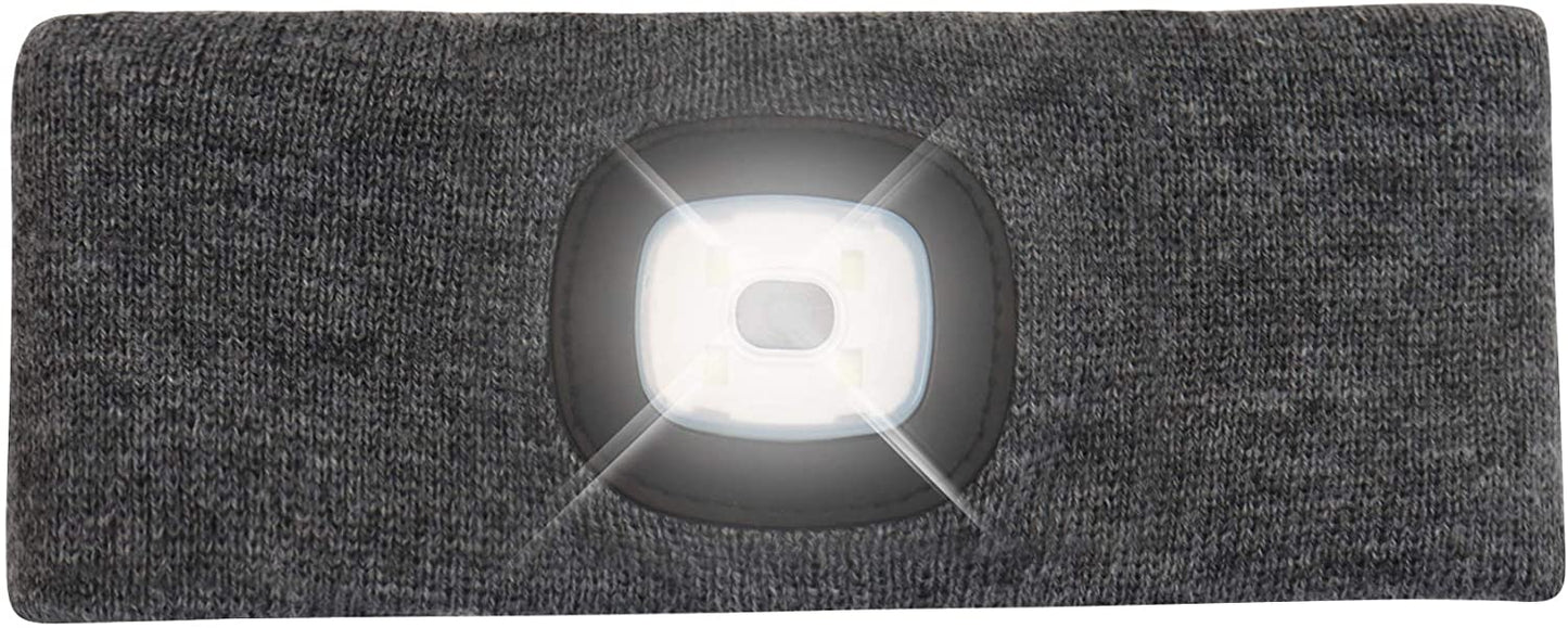 Headlightz® Headband - Knit - Gray