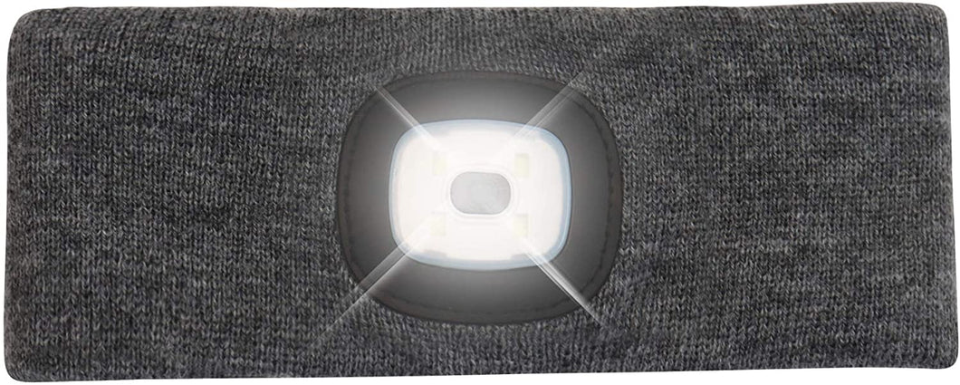 Headlightz® Headband - Knit - Gray