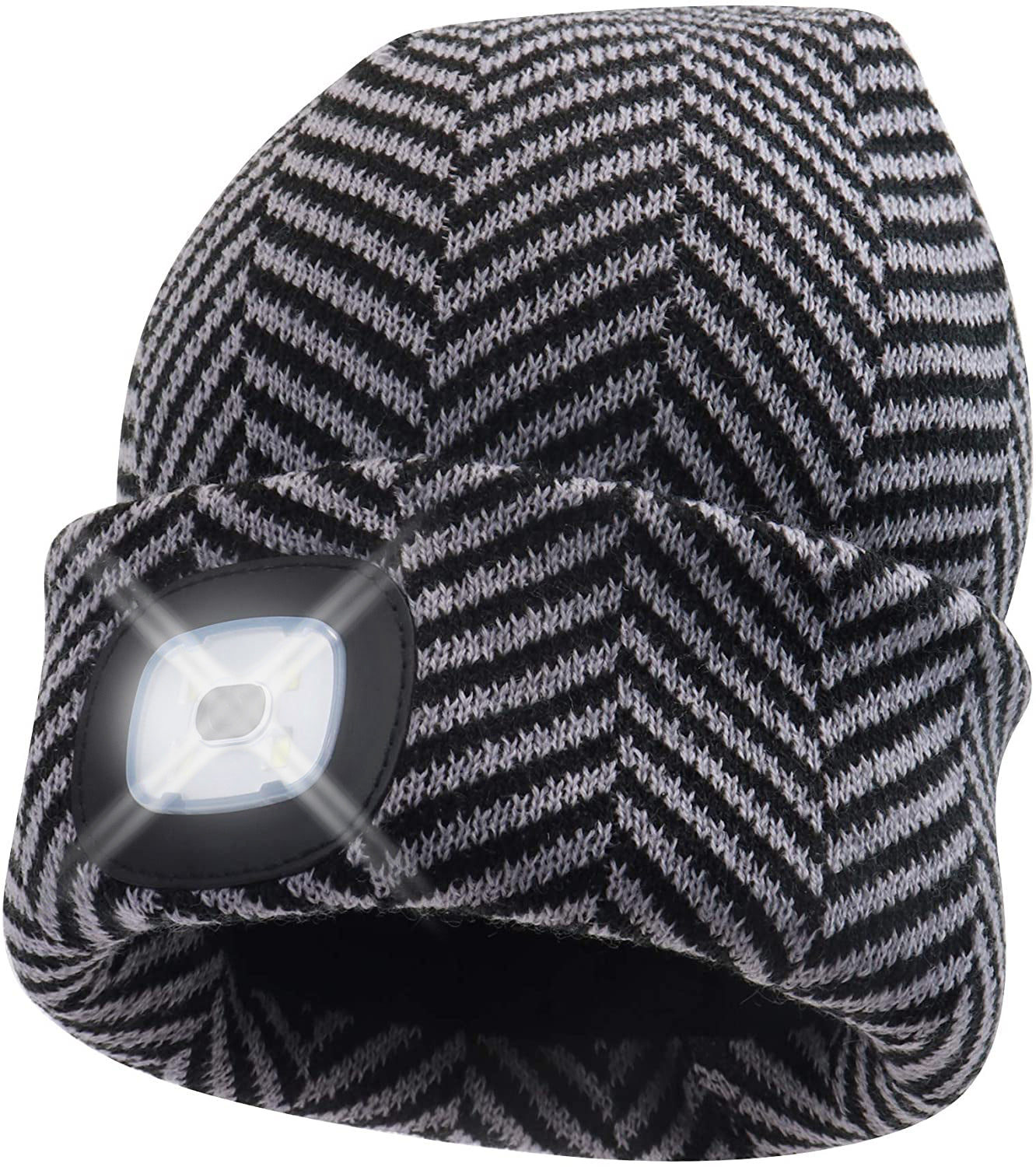 Headlightz® Beanie - Knit - Herringbone