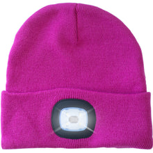 Load image into Gallery viewer, Headlightz® Beanie - Knit - Very Berry
