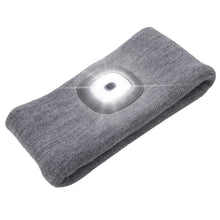 Load image into Gallery viewer, Headlightz® Headband - Knit - Light Gray
