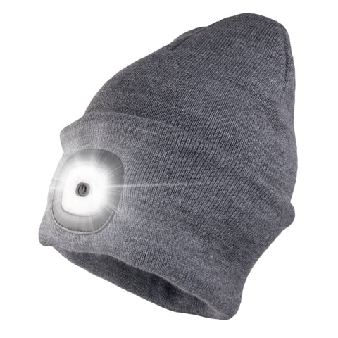 Headlightz® Beanie - Knit - Light Gray