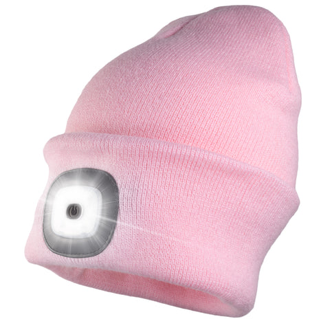 Headlightz® Beanie - Knit - Light Pink