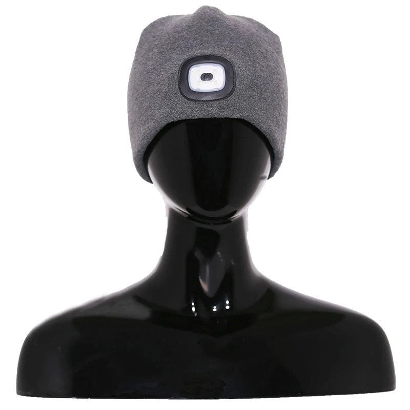 Headlightz® Beanie - Fleece - Grey