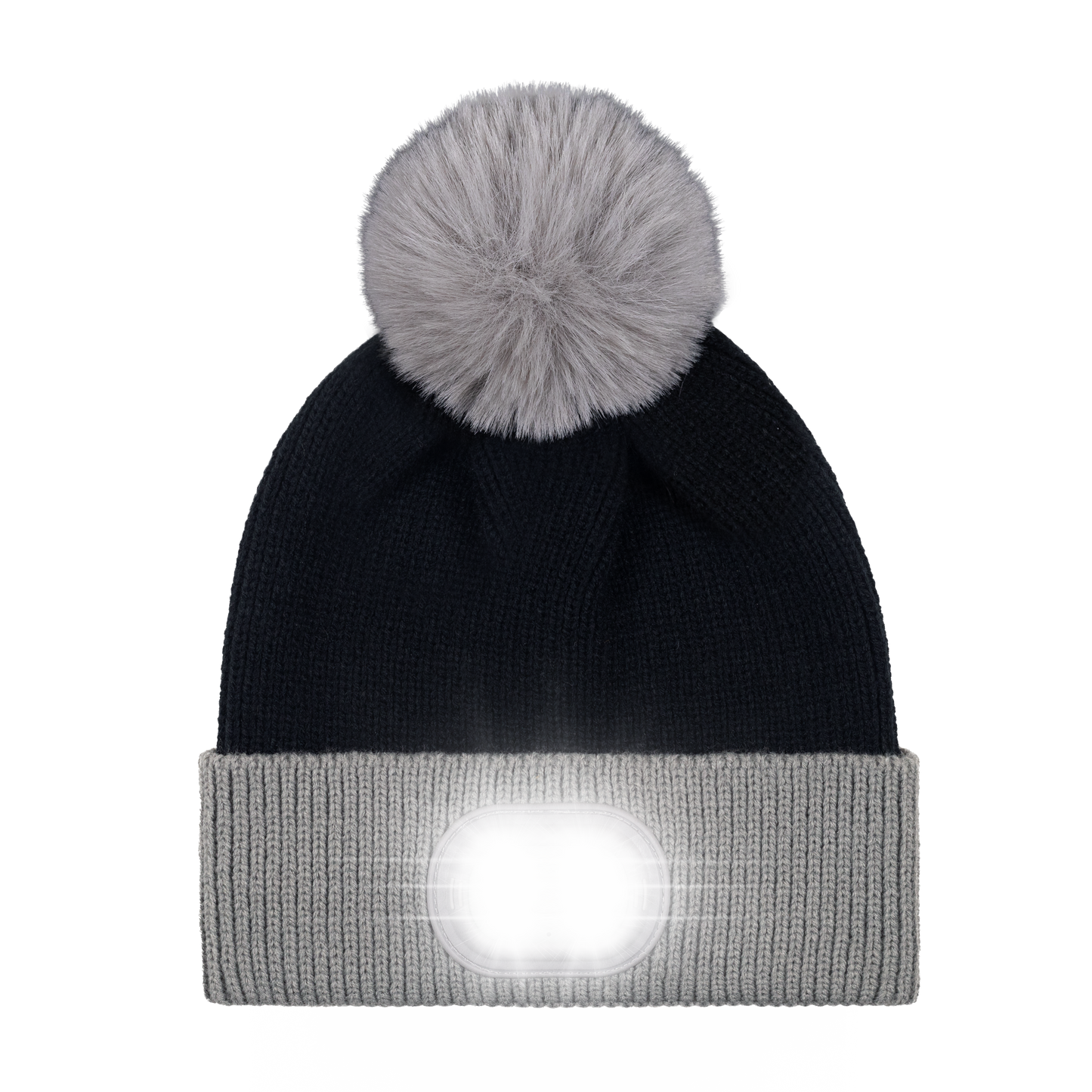 LED Pom Pom Beanie - GRAY