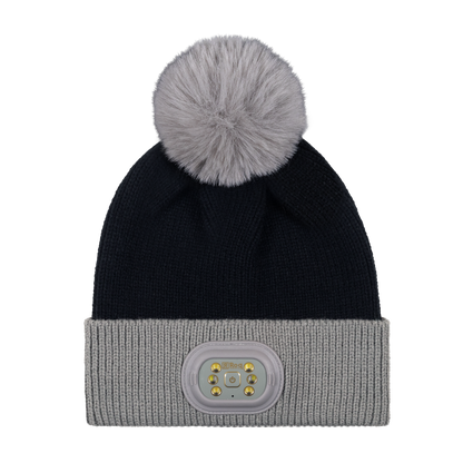 LED Pom Pom Beanie - GRAY