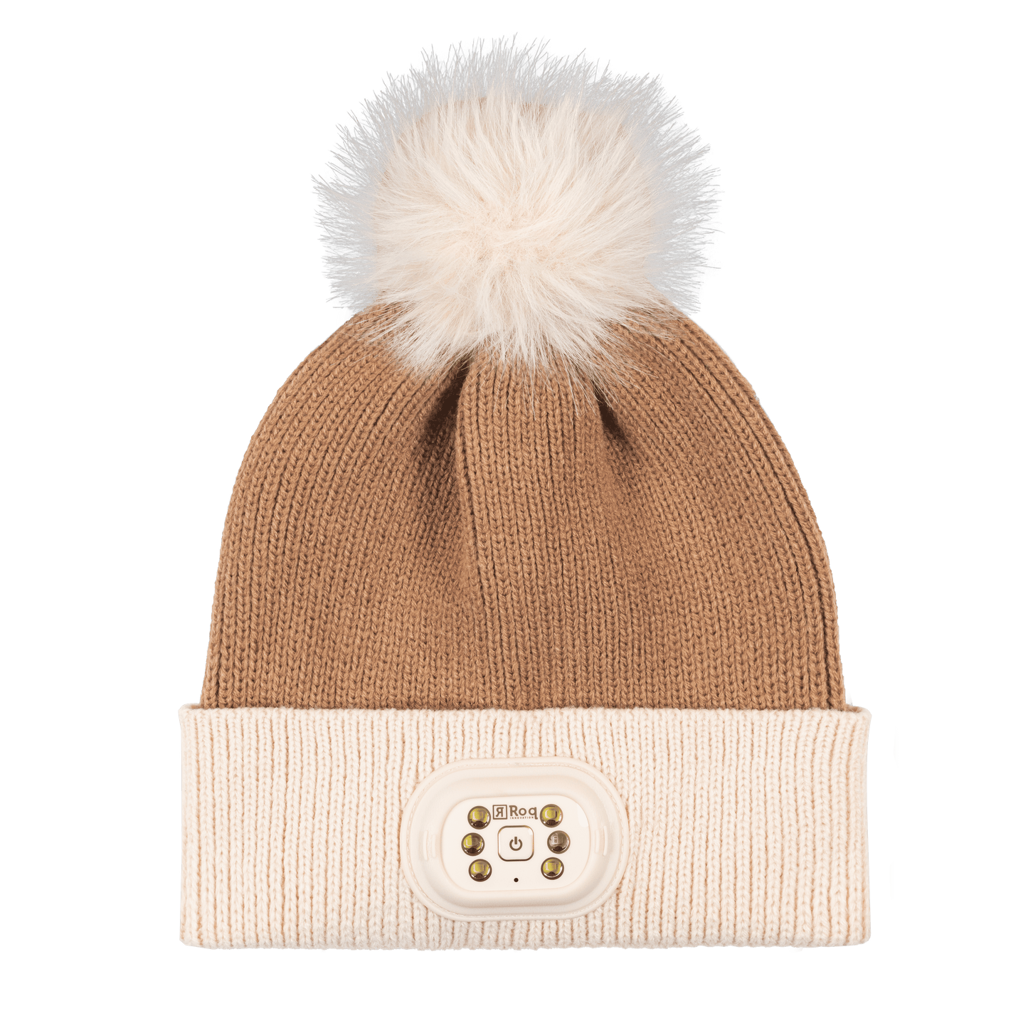 LED Pom Pom Beanie - SAND