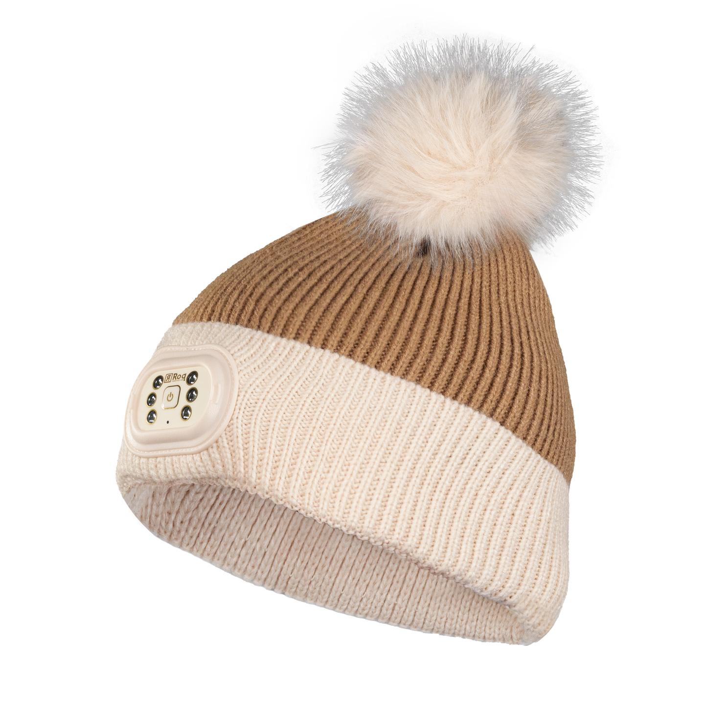 LED Pom Pom Beanie - SAND