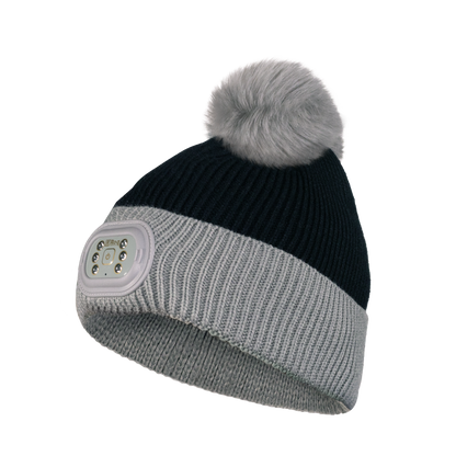 LED Pom Pom Beanie - GRAY