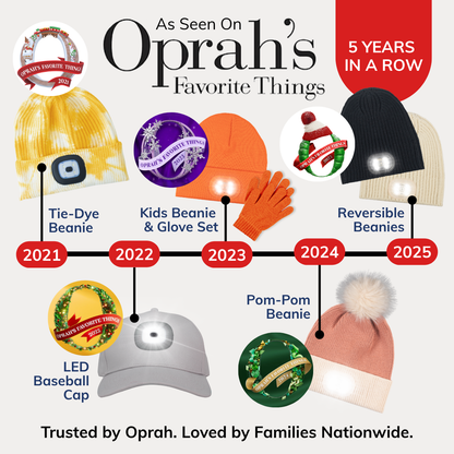 Reversible Knit LED Beanie - Wine