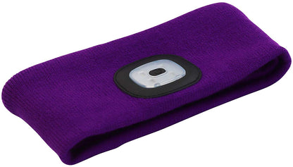 Headlightz® Headband - Knit - Plum