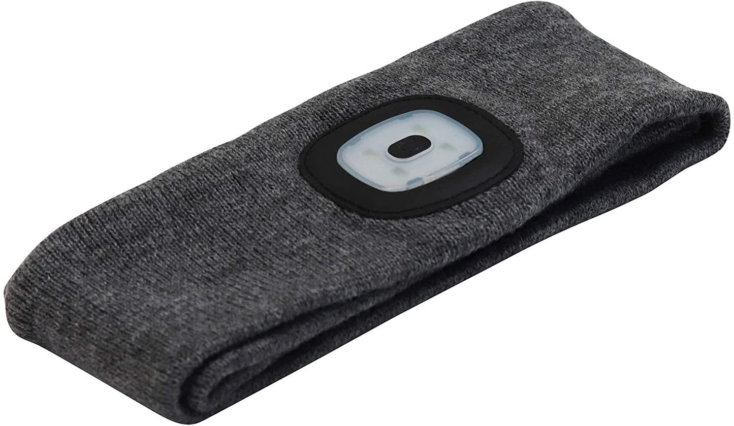 Headlightz® Headband - Knit - Gray