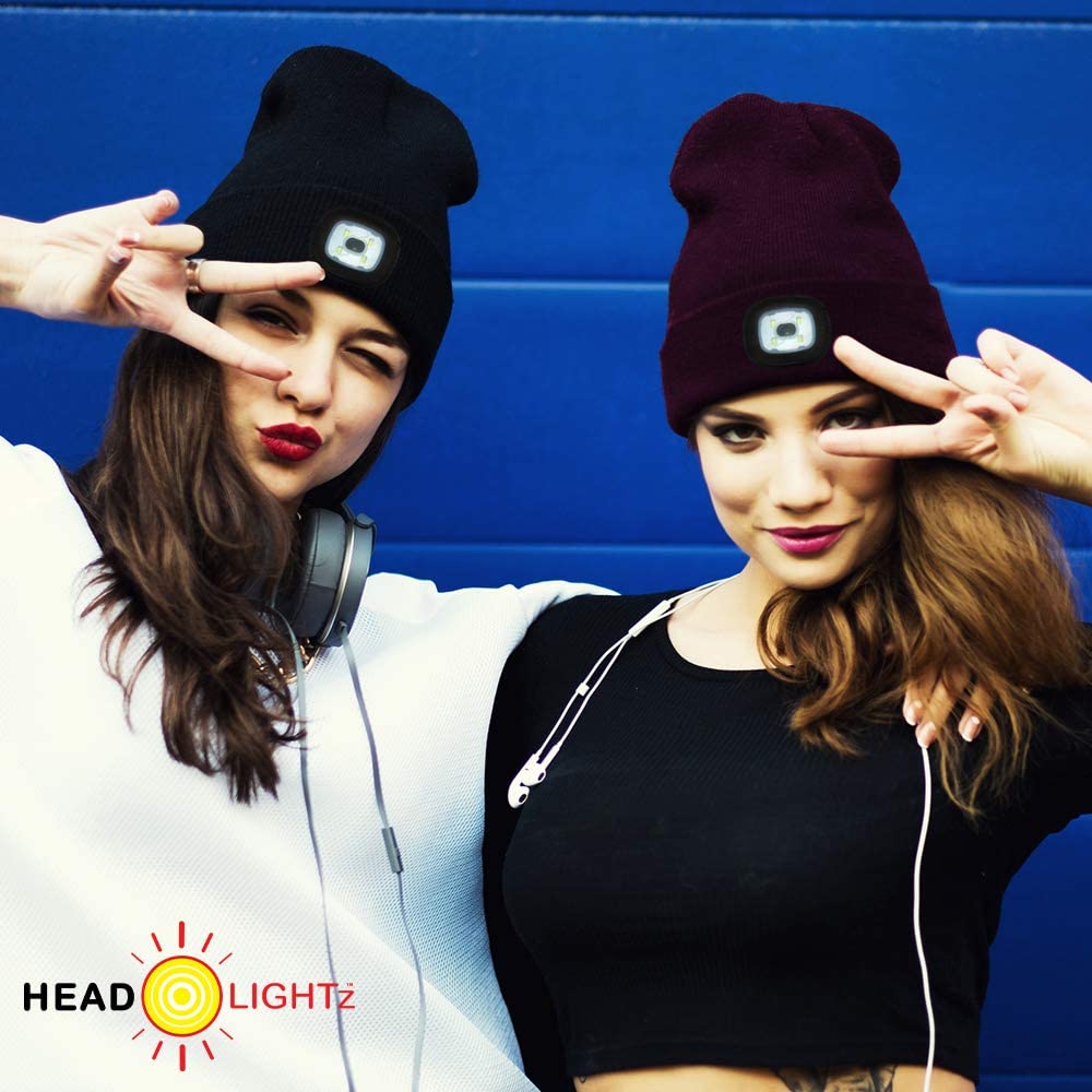 Headlightz® Headband - Knit - Plum