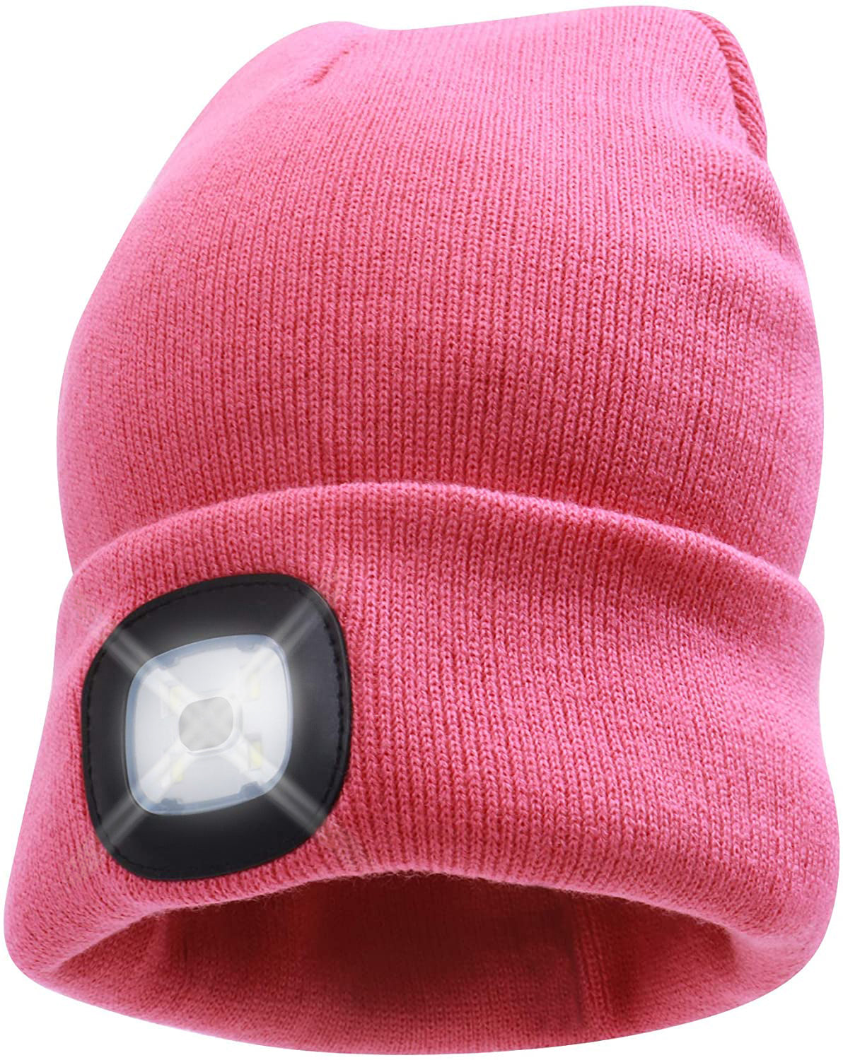 Headlightz® Beanie - Knit - Coral