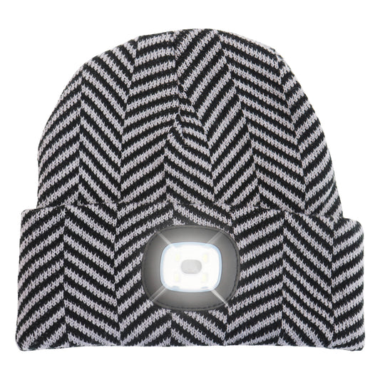 Headlightz® Beanie - Knit - Herringbone