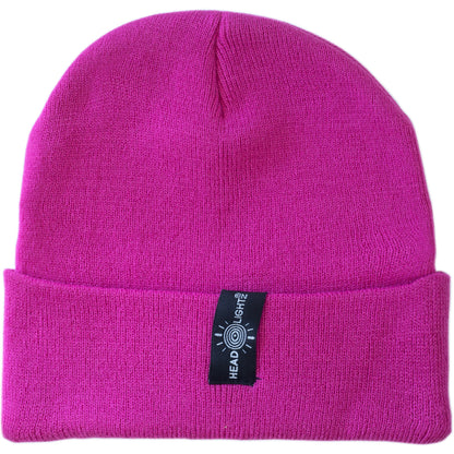 Headlightz® Beanie - Knit - Very Berry