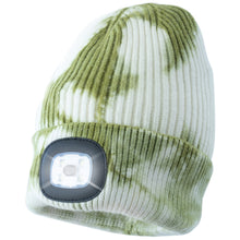 Load image into Gallery viewer, Headlightz® Beanie - Knit - Tie Dye Green
