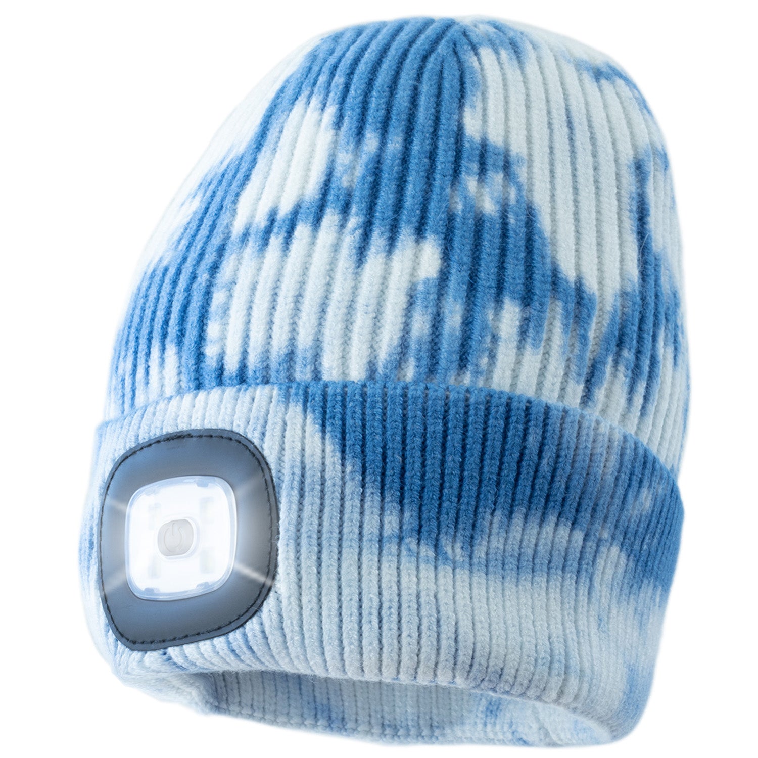 Blue Knit Dye Innovation Headlightz® Tie - Roq – Beanie -