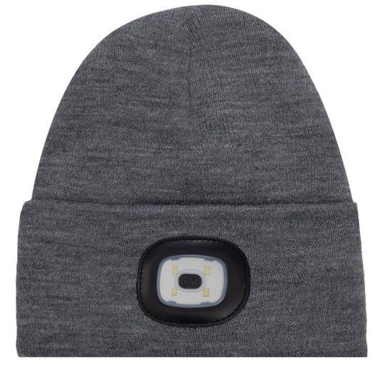 Headlightz® Beanie - Knit - Light Gray