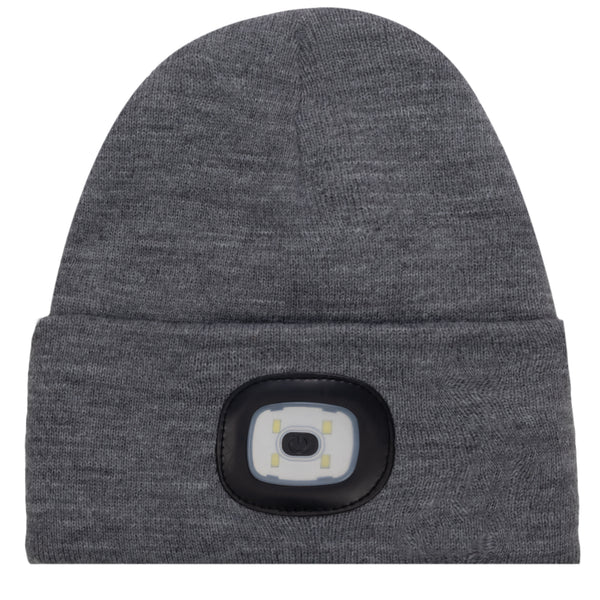 帽子 PROFESSIONAL KNIT CAP (GRAY) LightGrayKnitHeadlightzBeanieF