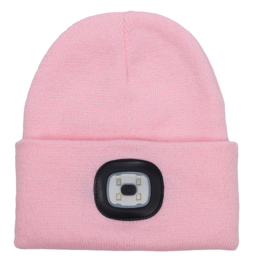 Headlightz® Beanie - Knit - Light Pink