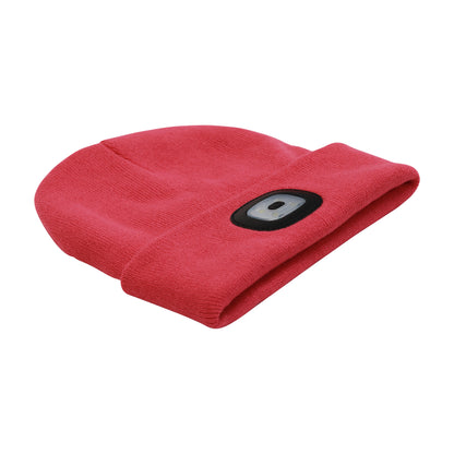 Headlightz® Beanie - Knit - Coral