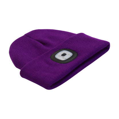 Headlightz® Beanie - Knit - Plum