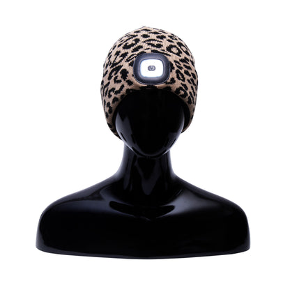 Headlightz® Beanie - Knit - Leopard