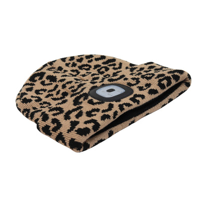 Headlightz® Beanie - Knit - Leopard