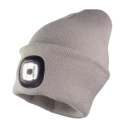 Headlightz® Beanie - Knit - Oatmeal