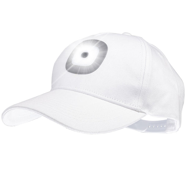 Headlightz® LED Baseball Cap - White – Roq Innovation